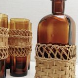 Vintage glass/carafe service