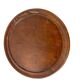 Table d'appoint ronde vintage en bois / guéridon / support