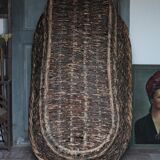 XXL woven basket antique, wicker basket, storage, baker's tool