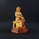 Virgin breastfeeding the Child Jesus and Saint John religious sculpture wood