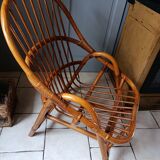Rattan armchair