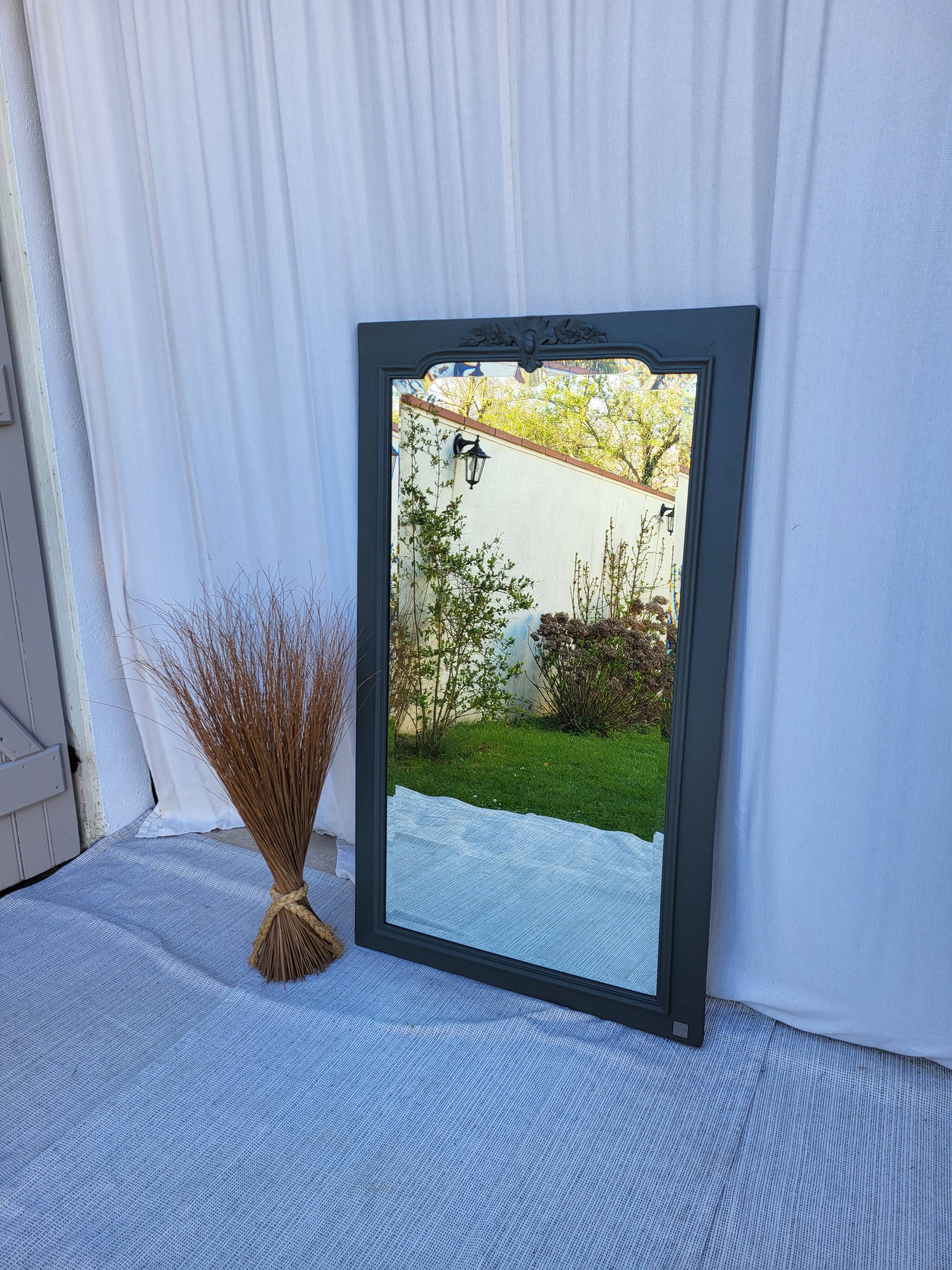 Antique beveled mirror