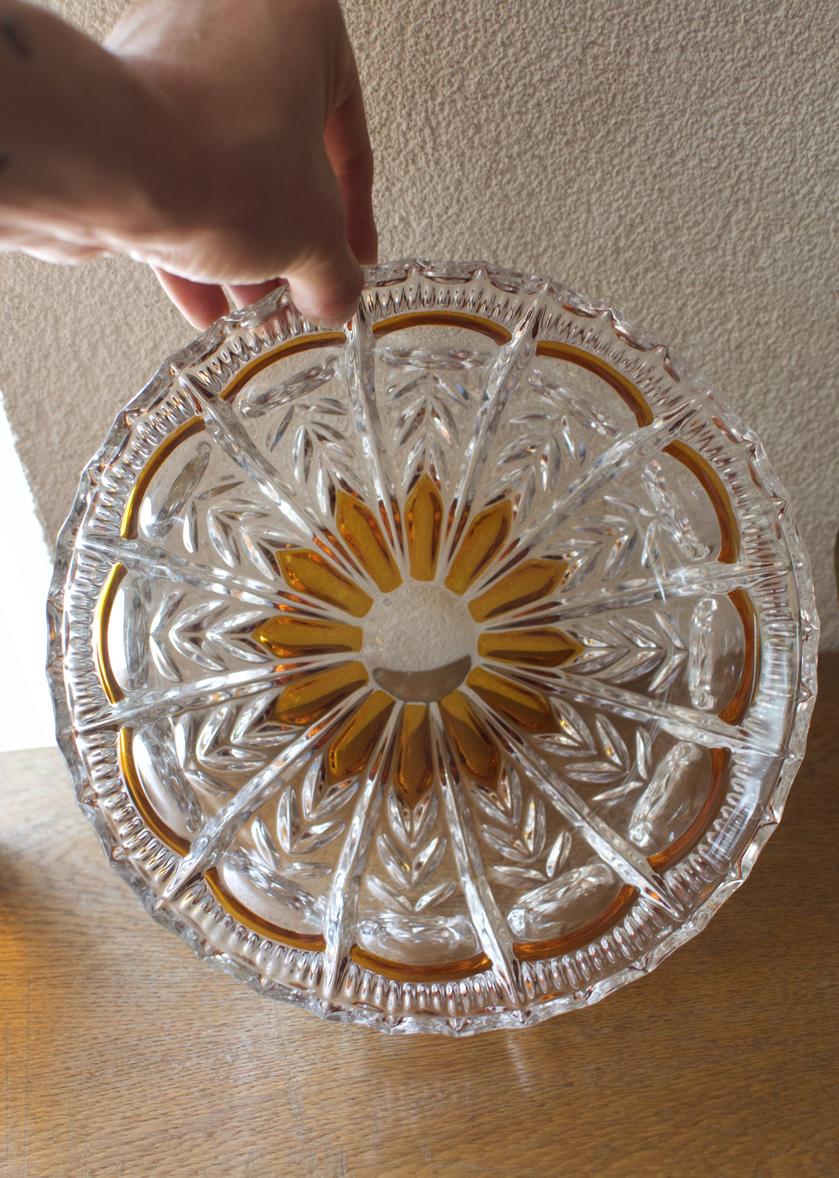 Bohemian crystal bowl cup