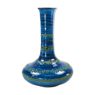 Aldo Londi for Bitossi Rimini blue Vase-Circa 1960