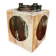 Brutalist ceramic art cube vase by Annette Merkenthaler, Germany 1960s