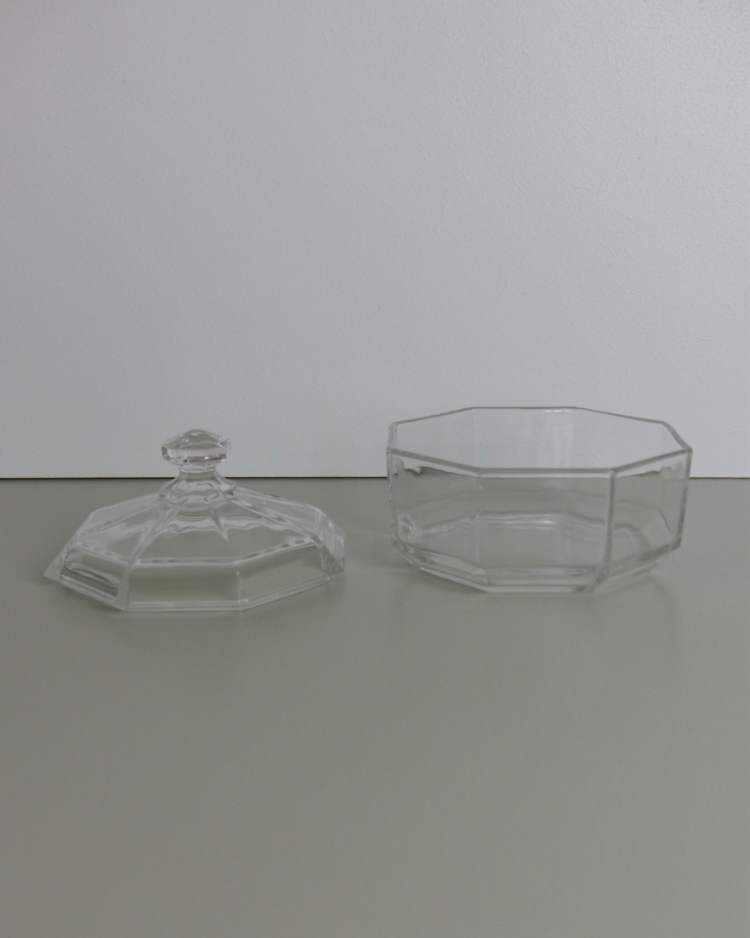 Sugar bowl or Luminarc glass jewelry box
