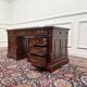 Bureau classique anglais avec cuir vert