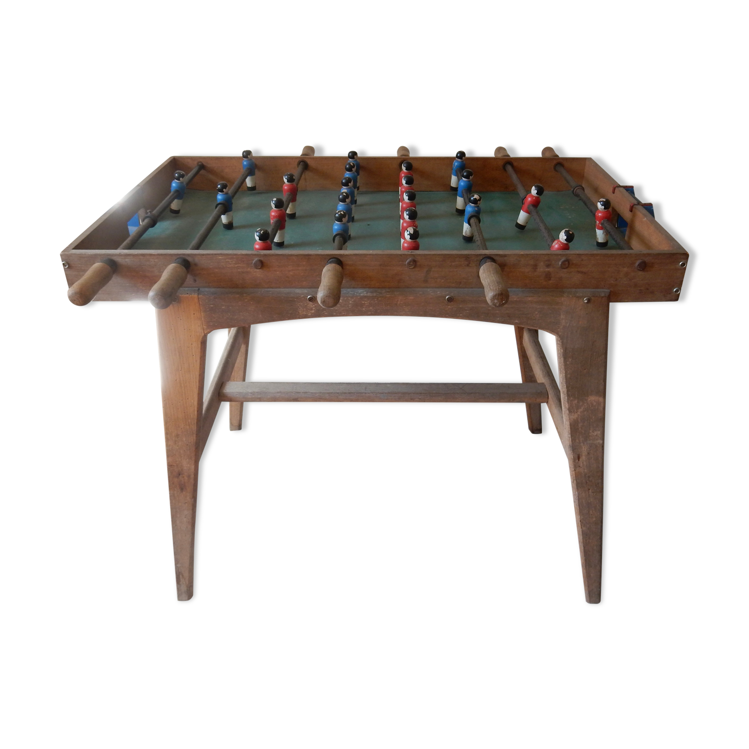 Wooden baby football