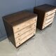 Pair of vintage italian chest of drawers, 1970s