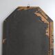 Old octagonal frame lithograph flower plant