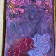 Abstract painting signed Bernard Ledain (1944-2024), mixed media on