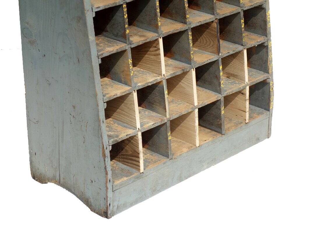 1940 Industrial Wooden Shelving Unit industrial design