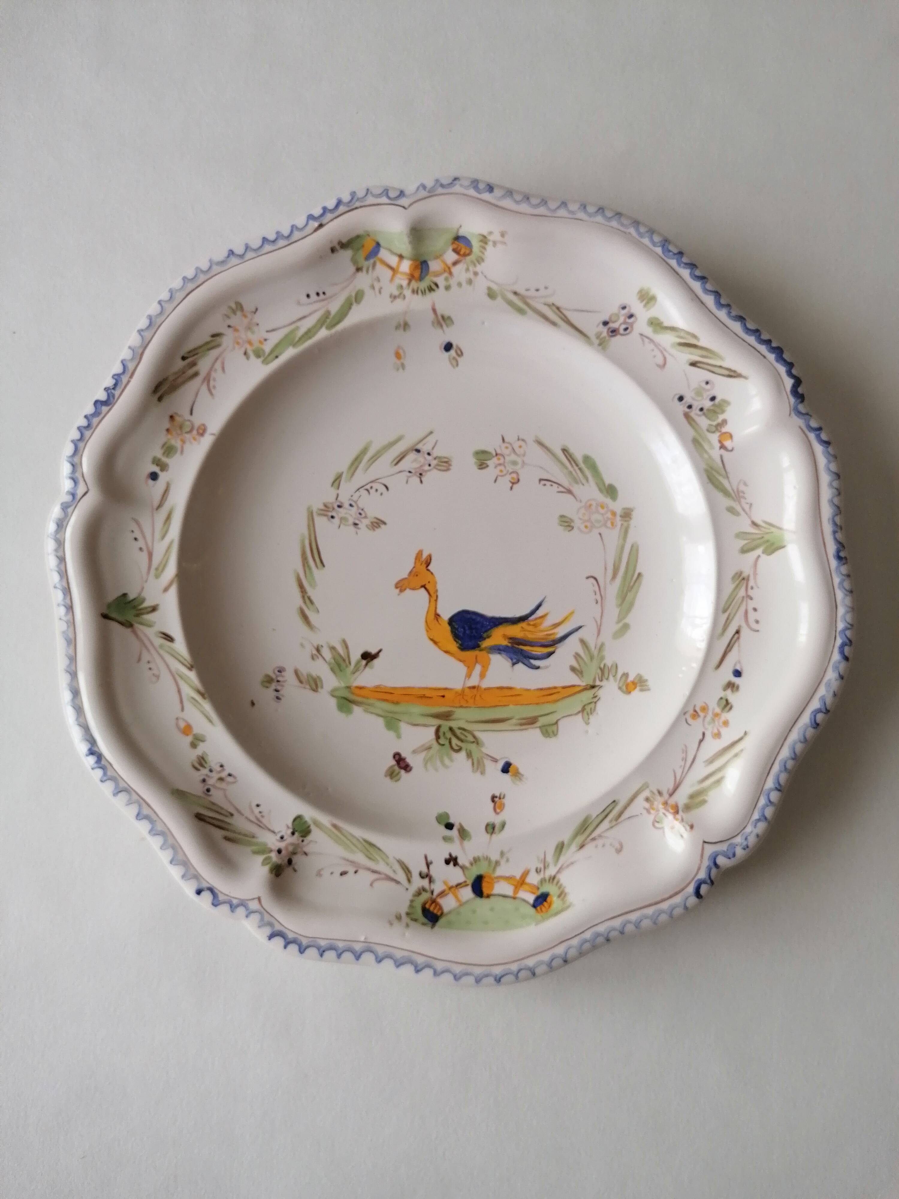 Moustiers faience plate