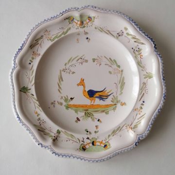 Moustiers faience plate