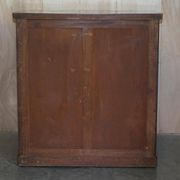 Victorian commode in flame wood with four drawers