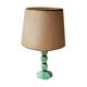 Green opaline bedside lamp