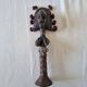 Scepter decorated with a female figure in wood and brass