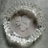 Set of three glass ashtrays