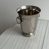 Shiny metal champagne bucket