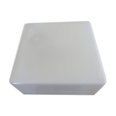 Plafonnier carré en opaline blanche années 60