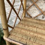 Vintage rattan shelf