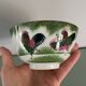 Set of 4 Chinese porcelain bowls, rooster patterns.