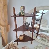Vintage wooden corner shelf