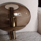 Sciolari smoked glass wall light 1970