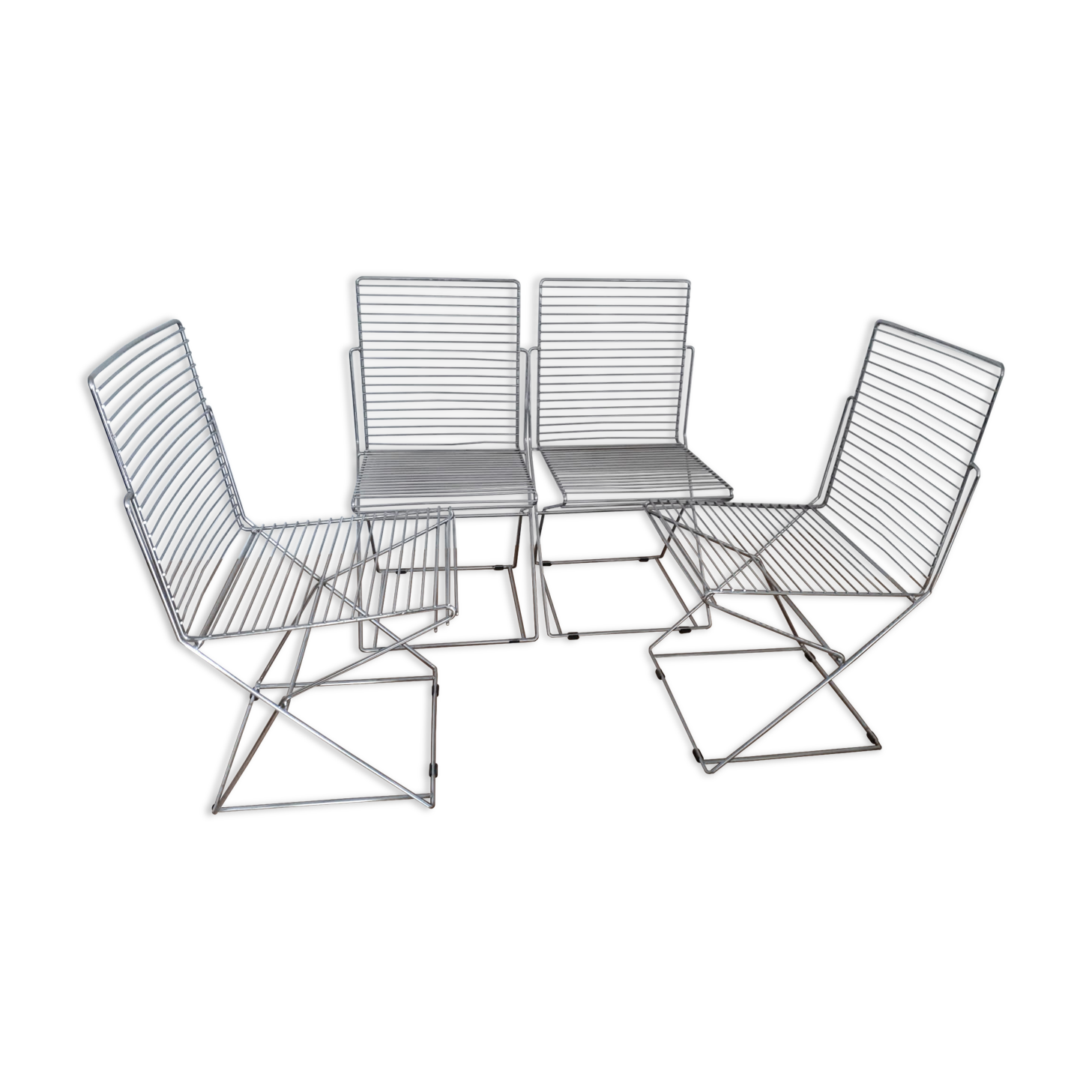 Set of four chairs, Germany, 80s