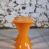 Tabouret Tam Tam orange par Henry Massonnet pour Stamp, 1970