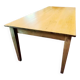 Table de ferme 230 x100 ,chêne clair patiné,