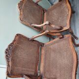 Pair of large Louis XV style Cannes armchairs