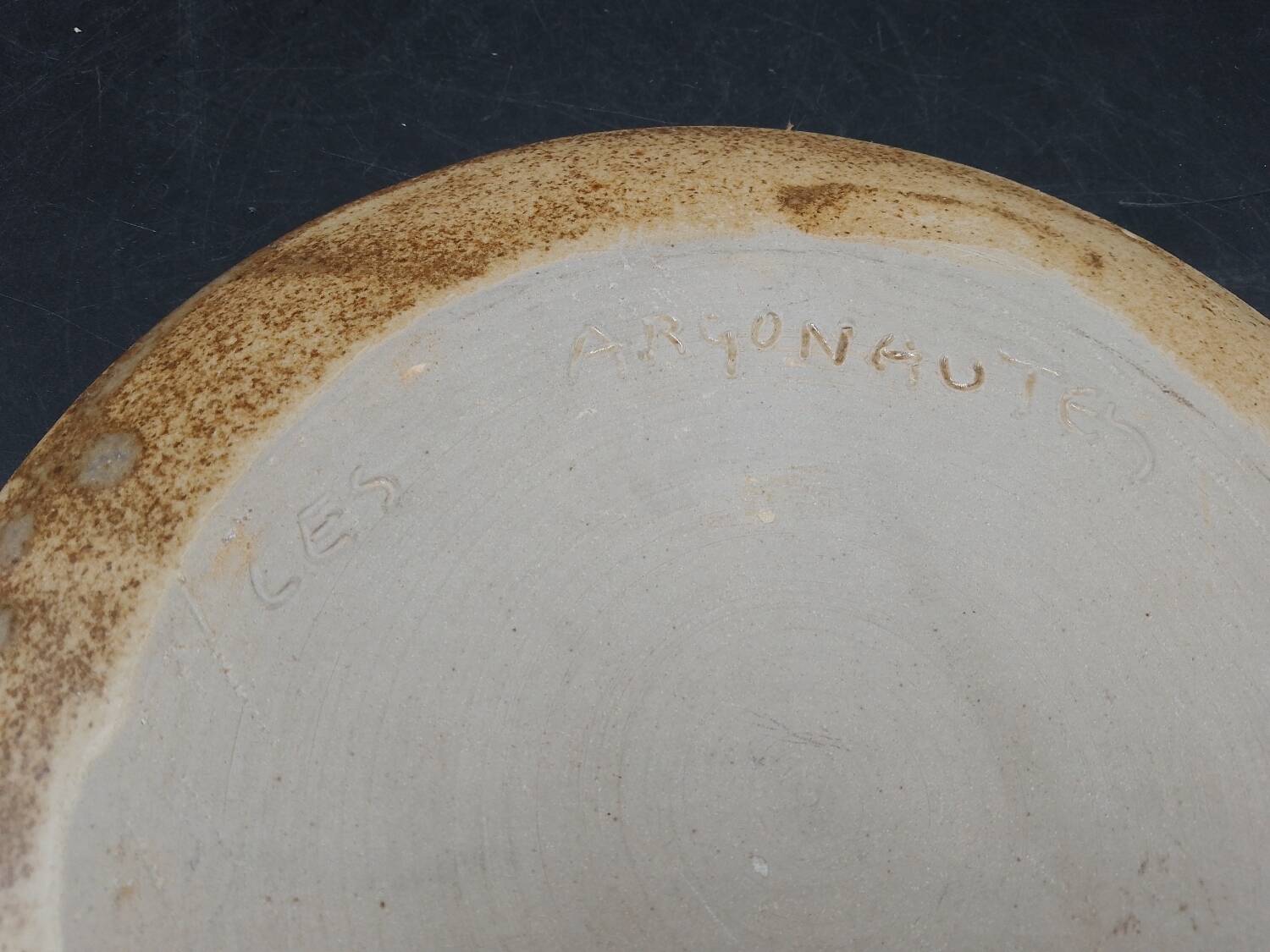 Vallauris stoneware plate the argonauts isabelle ferlay & frédérique bouguet