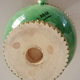 Cup, empty glazed ceramic pocket, signed Louis Dage, 50s