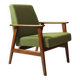 Fauteuil scandinave boucle eucalyptus vert oryginal model 1970 rénové chaise de salon moderne design milieu du siècle