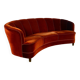 Art deco cabinetmaker banana sofa, 1940s