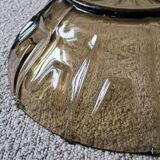 Vintage grey smoke salad bowl