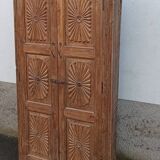 Old built-in wooden wardrobe