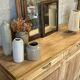 Antique buffet in solid pitch pine