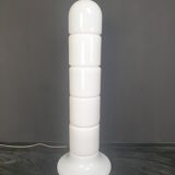 Italian opaline glass zea floor lamp by Salocchi for Lumenform, 1970s