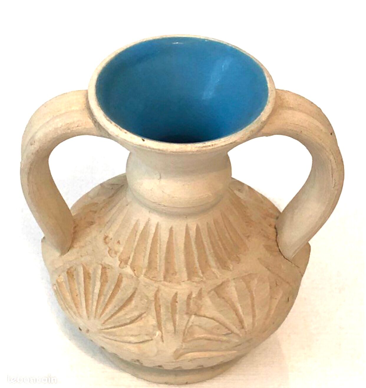 Blue White ceramic amphora vase