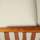 Vintage armchair Bouclè Beige lounge chair Mid Century Modern