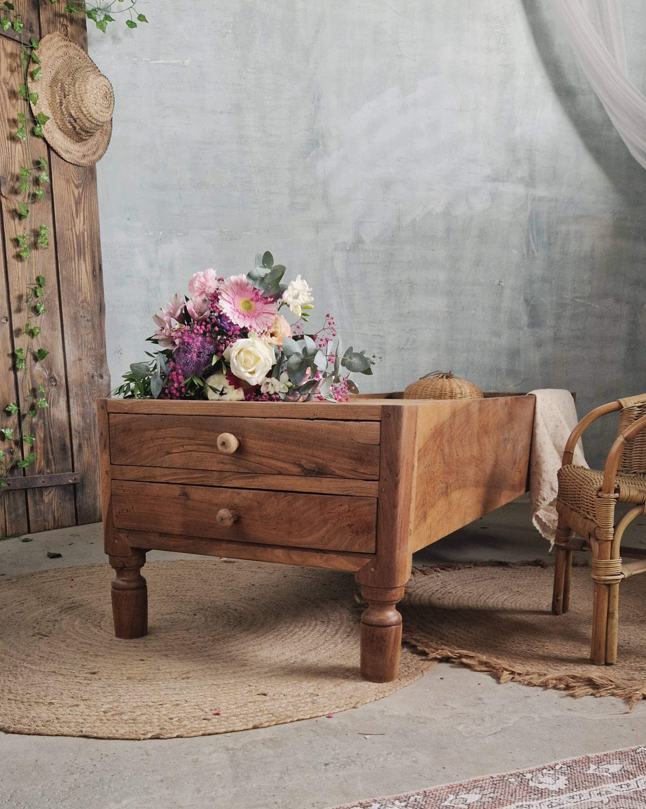 Old and large coffee table