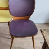 Suite de 4 chaises Baumann par Max Bill