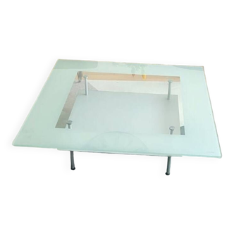 Table basse verre signé cailleres pour ligne roset