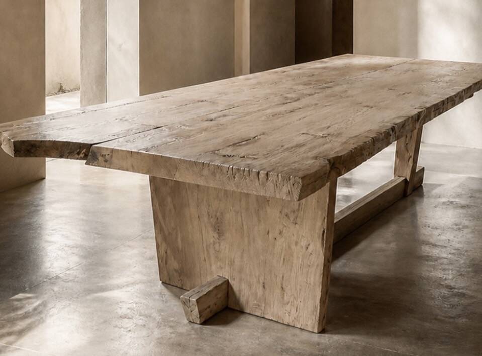 Table brute monolithe