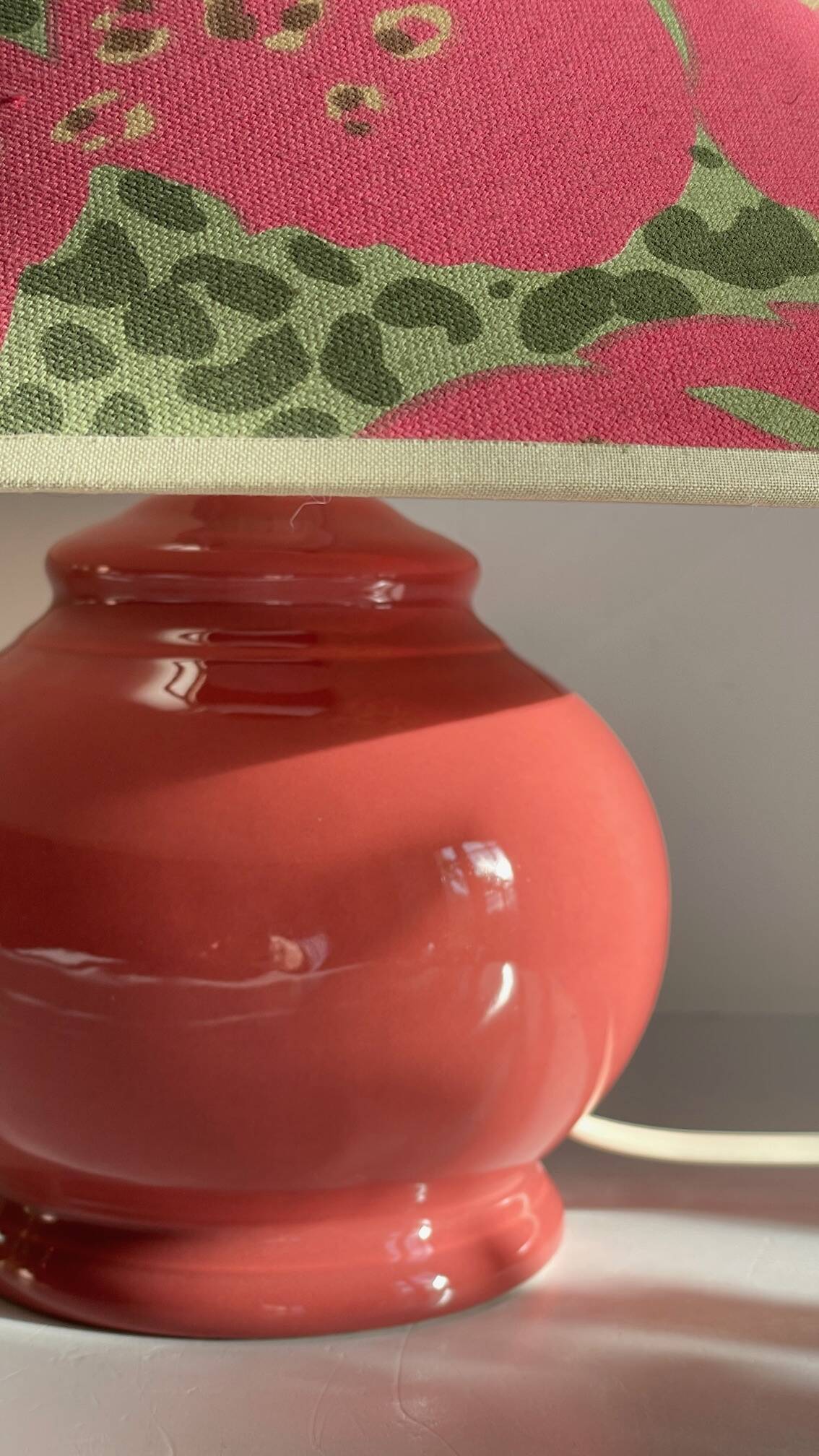 VINTAGE Leopard Ceramic LAMP