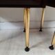 Dresser / chest of drawers and bedside tables - 1960s - faux leather brass