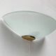 Postmodern vintage glass wall light by Metalarte, 1980s.