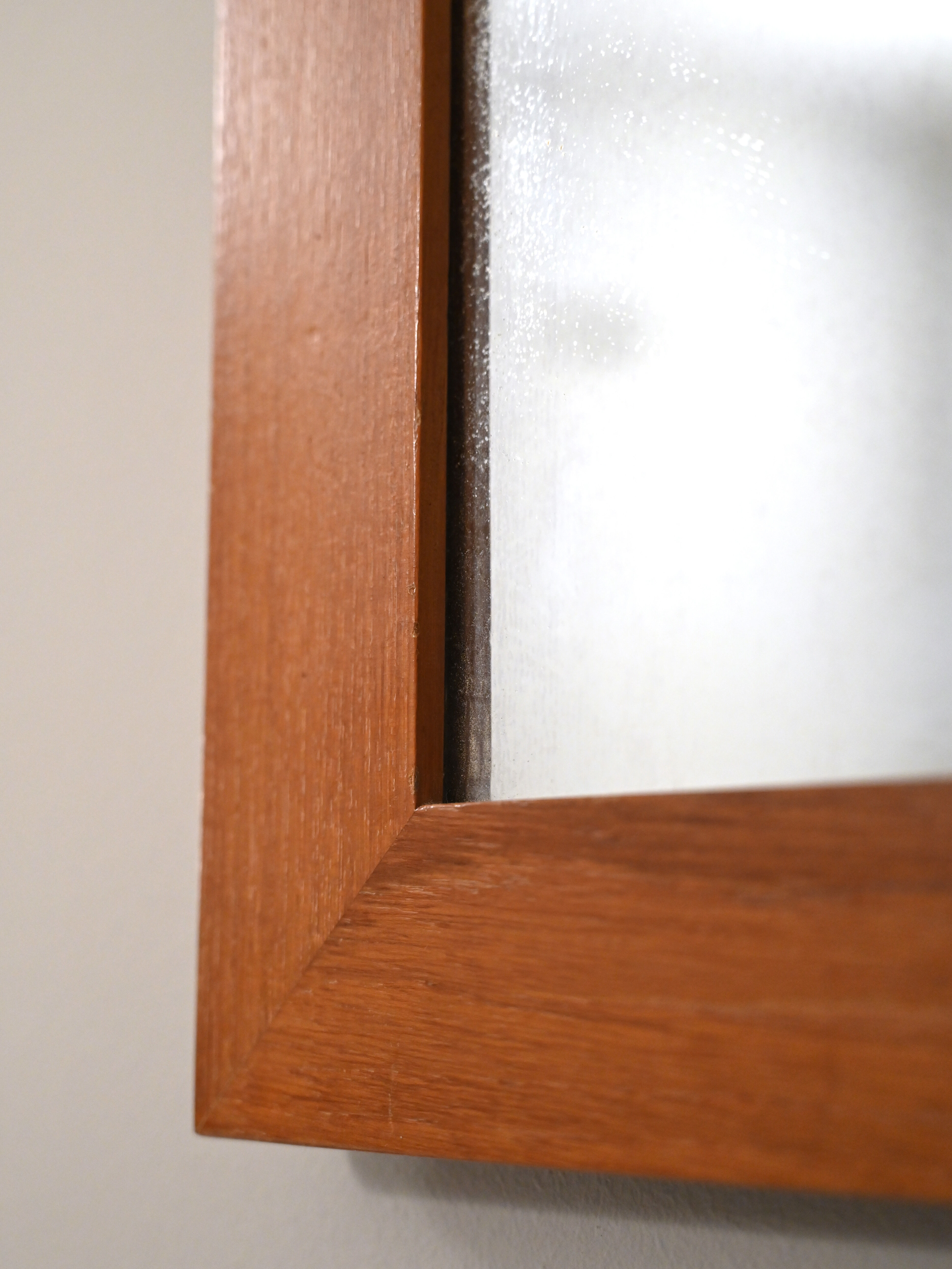 Rectangular modern antique mirror, 123x51 cm